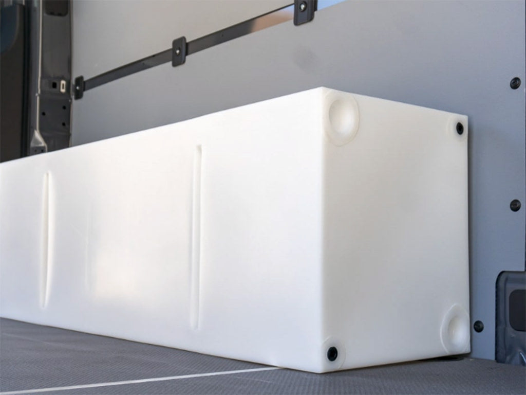 NW Conversions 24 Gallon (91 litres) Wheel Well Water Tank Diagonal View