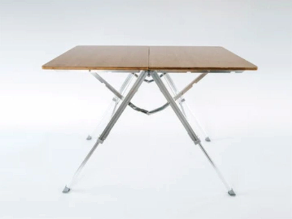 Kovea AL Bamboo One Action Table Front View