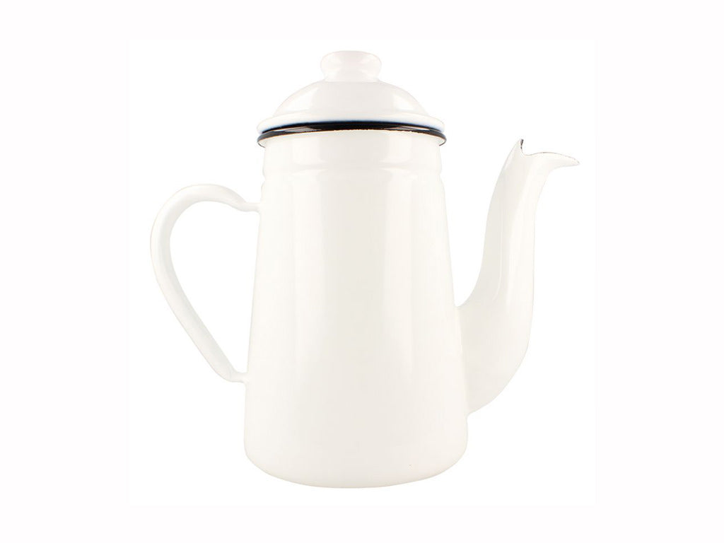 Kalita Enamelled Pelican Pot 1L White