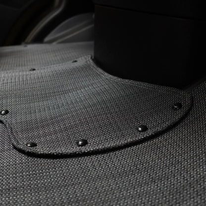 Flush edge construction detail — Nomad Vanz Matz hand-sewn underside binding