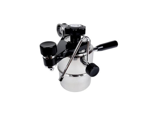 Side View of Bellman CX-25 Series Stovetop Espresso and Cappuccino Maker for van life and camping