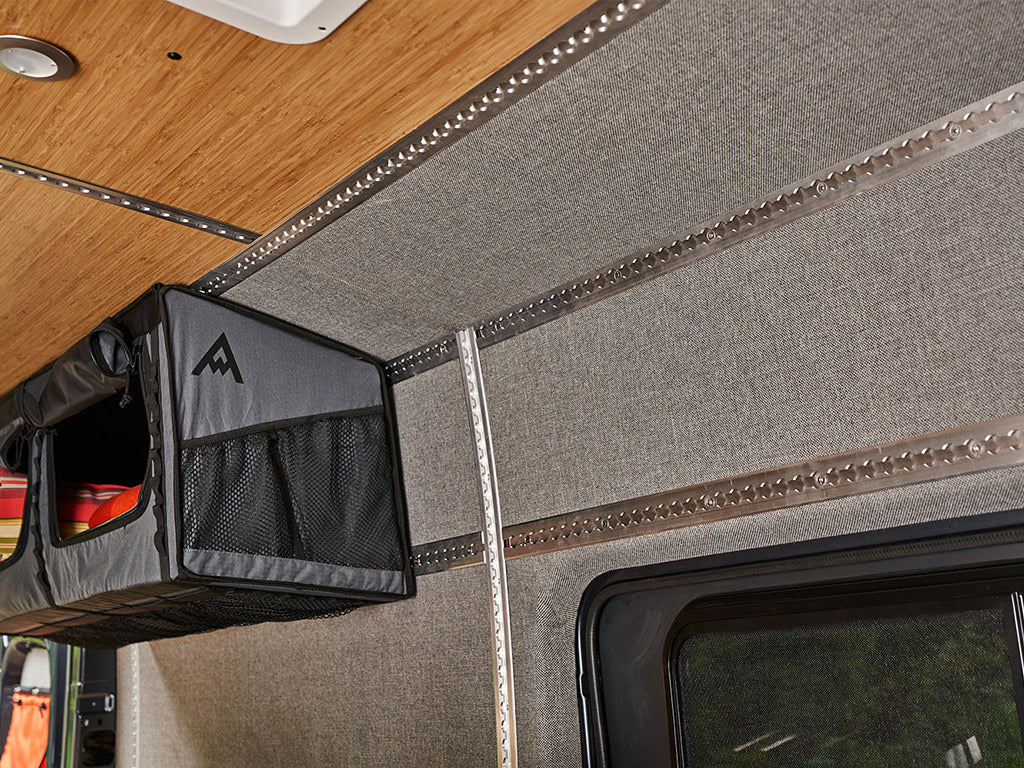 Adventure Wagon Base Conversion Kit showing L track and wall and ceiling finishing options