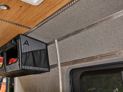 Adventure Wagon Base Conversion Kit showing L track and wall and ceiling finishing options