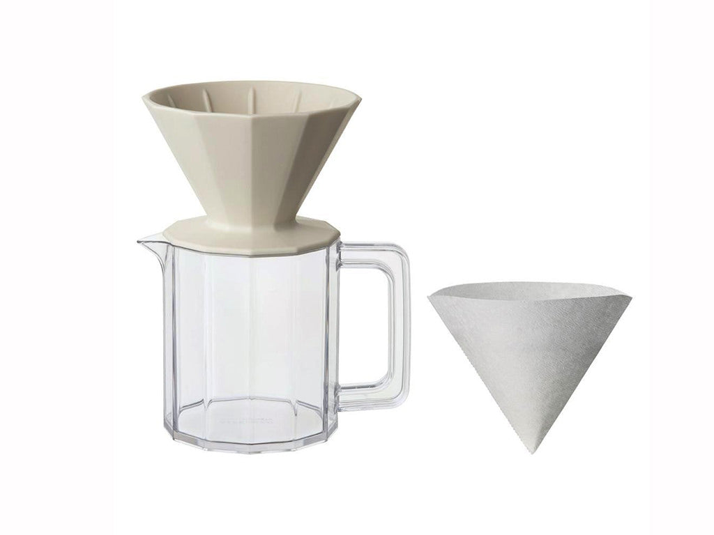 KINTO  ALFRESCO White Brewer Jug Set 4-cup 